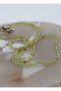 Peridot Stone Thin Natural Stone Necklace 2mm - 5