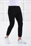 Black Men's Super Skiny Waist and Leg Elastic Jogger Pants F321574 - 4