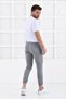 Gray Men's Super Skiny Waist and Leg Elastic Jogger Pants F321574 - 3