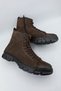 Leather lace-up zippered coffee torje men's boot 20725 - 4