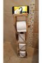 Wooden WC Paper Holder Toilet Phone Holder Stand Featured Bathroom Paper Holder - 4