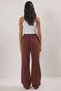 More Sustainable Brown 100% Tencel ™   High Waist Jeans with Elastic Waistband Twoss24Je00203 - 4