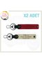 Exclusive for Biker Friends, Gift 2 Keychains with Name Plate and 0 Rh + Blood Type Written, Red-S Coffee