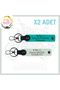 Dark Turquoise-White, for Speed Lovers, Custom 2-Piece Keychain with Name Plate and B Rh (-) Blood Type Lettering