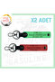 Motor Severlere, Name Plate and 0 Rh (+) Blood Group Emergency 2 Keychain, Pomegranate Flower-F. Green