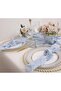 Cloth Napkins with Fringe,100% Soft Cotton,Gauze Washable Easter Spring Napkins,Light Blue(12Pcs) - 2