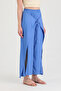 Slit Shalwar Trousers with Tie Detail - 3