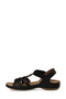 157362.Z5FX Black Women's Flat Sandals - 3