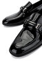 Men's Genuine Leather Black Patent Leather Classic Shoes - 4