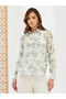 Floral Print Oversized Spread Collar Shirt - 2