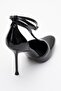 Jon Black Patent Leather Women's Thin Heeled Shoes - 5
