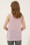 Women's Lilac Sleeveless T-Shirt - 5