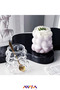 2-Piece Bead Glass with Straw Soft Drink Water Coffee Presentation Glass Heat Resistant 350ml - 2