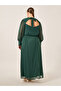 Plus Size Balloon Sleeve Chiffon A-Line Maxi Dress - 5