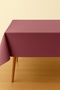Luna Series Velvet Textured Table Cloth - Dried Rose - 4