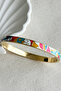 Steel Enamel Thin Women's Handcuff Bracelet Women's Handcuff Karamaz Bracelet - 4