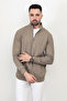 Men's Mink Color Half Zipper Thessaloniki Sweat - 5716 - 2