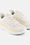 Women Brand Logo Lace Up Training Shoes, Beige - 4