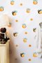 Cute Bees and Flowers Themed Kids Baby Room Nursery Kindergarten Sticker Set 47 Pieces Custom Cut