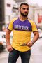 تي شيرت أصفر مطبوع 4027 - 3
