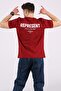 Men's Printed Claret Red T-Shirt 5805 - 2