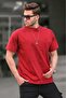 Painted Gray Crew Neck Printed Men's T-Shirt 6093