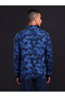 Men Printed Slim Fit Mock Neck Sports Jacket with TS FLEXI - 3