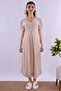 Cotton Maternity Nightgown with Breastfeeding Feature Effortt - Brown - 5