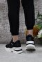 Comfort Sole Lace-Up Casual Sneaker Women's Black-White Shoes - 4