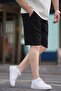 شورت أساسي للرجال باللون الأسود 6528 - 3