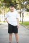 Men's Basic Elegance: Capri Pocket & Short Sleeve T-Shirt Combination - 4