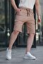 Dark Stone Color Cargo Pocket Men's Capri Shorts 5737 - 5