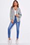 Mad Girls Gray Hooded Sweatshirt Mg804 - 3