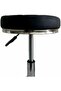 Rolling Stool Chair PU Leather Height Adjustable Swivel Drafting Work SPA Shop Salon - 3