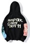 Mad Girls Black Printed Oversized Sweatshirt Mg903 - 2