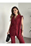 Women's Rope Tied Vest Suit - 3