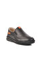 Black Genuine Leather Men's Casual Shoes 2628 m - 3