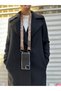 iPhone 11 Transparent Case with Diagonal Insertion and Adjustable Length Artos Phone Strap