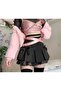 Gotik Dantelli Süper Mini Pileli Etek