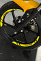 For Tvs Raider Flat Yellow Raider Lettering Yellow Color Wheel Rim Strip Sticker (8 Pieces)