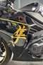 Matte Gold Color Large Size Hayabusa Logos for Motorcycle (2Pcs Total in Right and Left)(30cm Length)