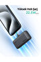 20W PD, 5,000mAh, Portable Power Bank with Built-in foldable USB-C Port, Grey. - 4