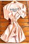 (We Write Your Name) Bridesmaid Dressing Gown Bridesmaid Dressing Gown Mink Powder Color Bridal Dressing Gown - 6