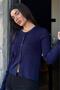 Navy Blue Buttoned Long Sleeve Knitwear Cardigan Mg2218 - 5