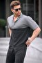Men's Black Short Sleeve Shirt 6707