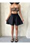 Women's Elastic Waist Loose Cut Linen Shorts Zyn-58778 - 5