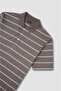 Cotton Polo Shirt with Buttons - 6