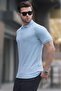 Blue Regular Fit Men's Polo Collar T-Shirt 6105