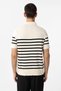 Polo Neck Striped Men's Knitwear T-Shirt - 5