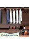 2-Pack Acrylic Belt Organizer with 7 Compartments for Closet Storage of Belts, Jewelry, - 3